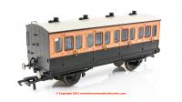 R40061 Hornby LSWR 4 Wheel 1st Class Coach number 123 in LSWR livery - Era 2